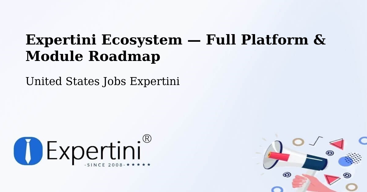 Expertini Ecosystem — Full Platform & Module Roadmap – Annapolis
